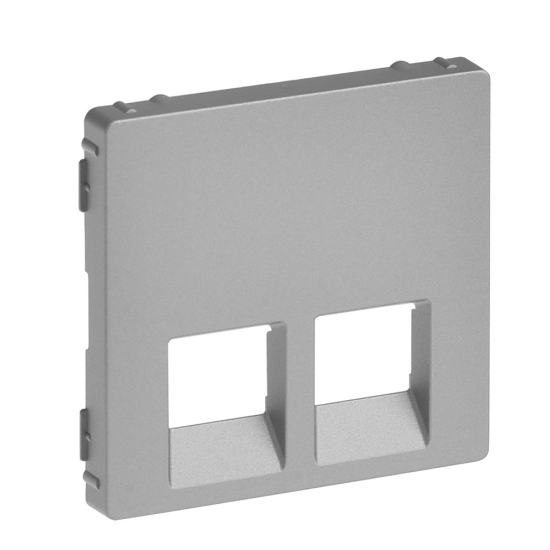 Панель розетки RJ11+RJ45 Legrand Valena Life алюміній