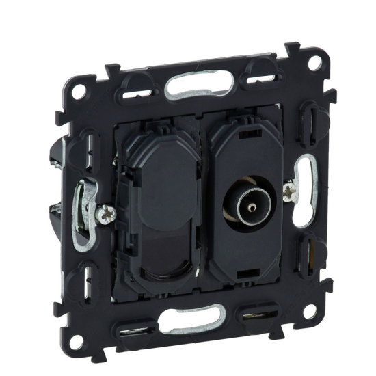 Механізм розетки TV+RJ45 Кат.6 UTP Legrand Valena In`Matic