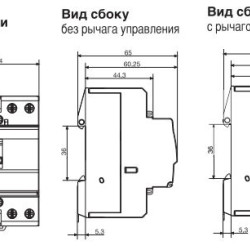 Контактор 63A ESC465 (2НВ+2НЗ, 230В) 3м Hager