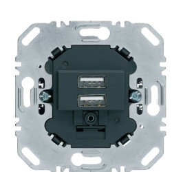 Подвійна USB розетка Berker 260205 (антрацит)