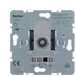 Поворотно-натискний світлорегулятор Berker 2885 100-1000Вт