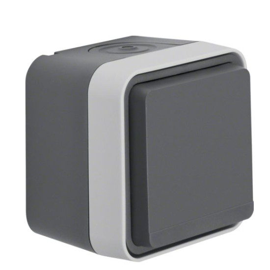 Розетка із з/к та кришкою Berker W.1, IP55