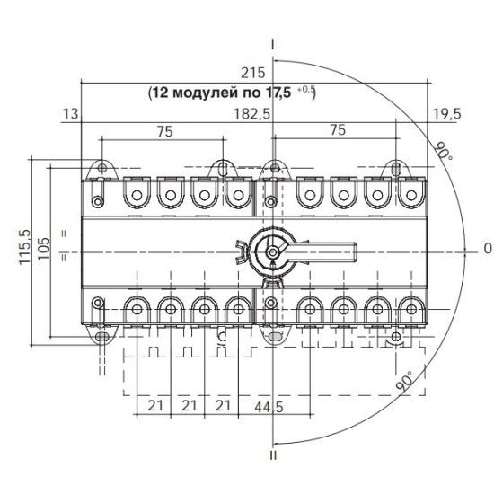 Перемикач Hager HI403R до 50мм2