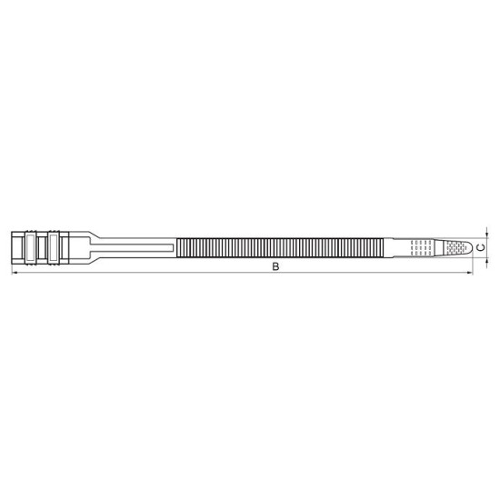 Кабельна стяжка E.Next e.ct.uv.260.9, 260х9мм