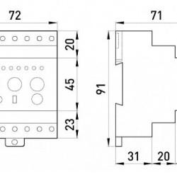 Реле диференціального струму E.Next e.relay.klr.123e