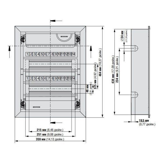 Щит Eaton Moeller KLV-24UPS-F