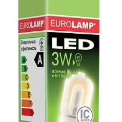 Лампочка LED 3Вт Eurolamp капсула 4000К 220В, G9