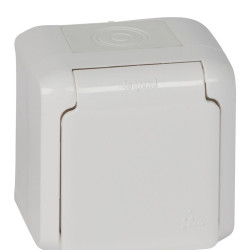 Розетка 2К+З Legrand Forix біла