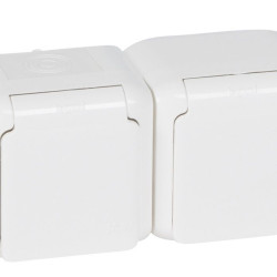 Розетка 2X2К+З Legrand Forix біла