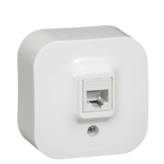 Розетка RJ45 кат 5е UTP Legrand Forix біла