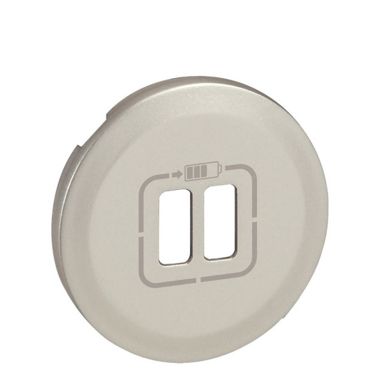 Панель розетки 2хUSB Legrand Celiane титан