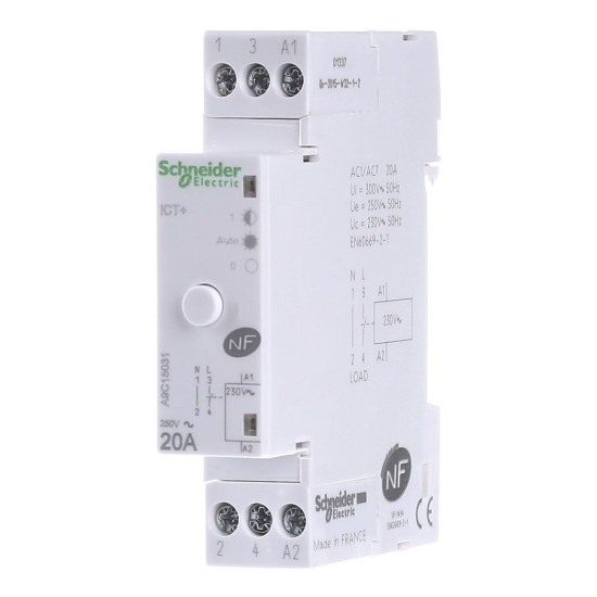Контактор Acti9 ICT plus 20A 1НО із ручним керуванням Schneider Electric
