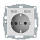 USB розетка Schuko Schneider Electric Merten System M MTN2366-0325 2 USB (активно білий)