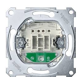 Одноклавішний двополюсний механізм вимикача Schneider Electric Aquadesign MTN3102-0000