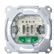 Одноклавішний двополюсний механізм вимикача Schneider Electric Aquadesign MTN3102-0000