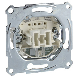 Одноклавішний двополюсний механізм вимикача Schneider Electric Aquadesign MTN3102-0000