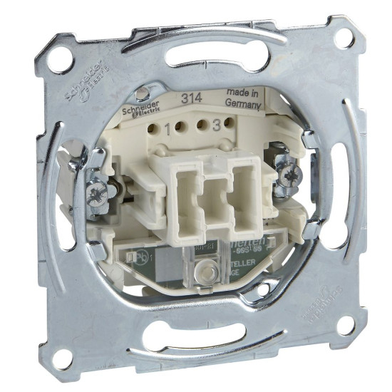 Одноклавішний двополюсний механізм вимикача Schneider Electric Aquadesign MTN3102-0000