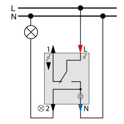 Одноклавішний механізм вимикача Schneider Electric Merten System M MTN3106-0000