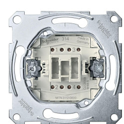 Двополюсний механізм вимикача Schneider Electric Aquadesign MTN3112-0000