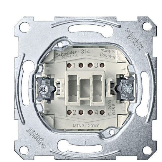 Двополюсний механізм вимикача Schneider Electric Aquadesign MTN3112-0000