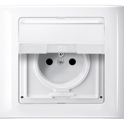 Одномісна рамка Schneider Electric Aquadesign MTN400119 полярно-білий