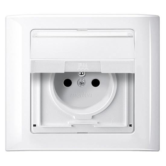 Одномісна рамка Schneider Electric Aquadesign MTN400119 полярно-білий