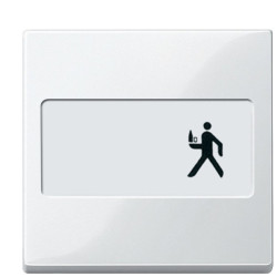 Клавіша вимикача Schneider Electric Merten M MTN432319 з полем для напису (полярно білий)