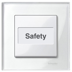 Клавіша вимикача Schneider Electric Merten M MTN432319 з полем для напису (полярно білий)