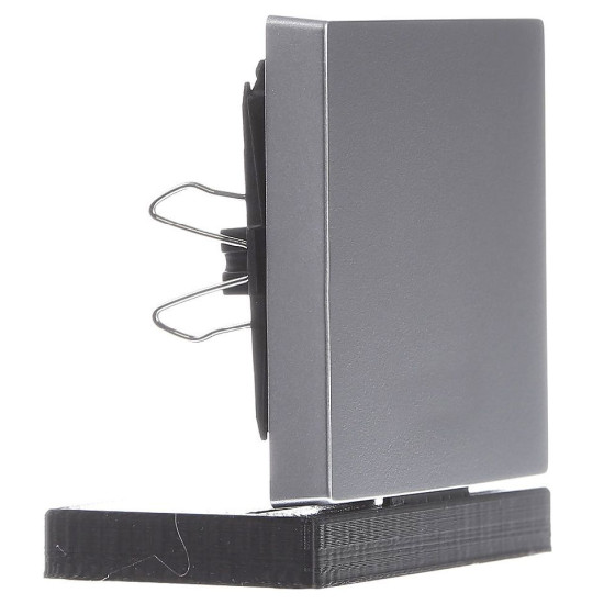 Клавіша вимикача SYSTEM M алюміній Merten, MTN433160