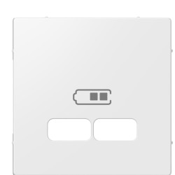 USB-накладка розетки Schneider Electric Merten System M MTN4367-0319 (полярно білий)