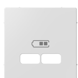 Накладка розетки USB Schneider Electric Merten System M MTN4367-0325 (активно білий)