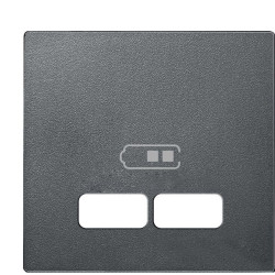 Накладка USB розетки Schneider Electric Merten System M MTN4367-0414 (антрацит)