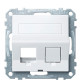 Центральна плата для розетки Keystone RJ45 Schneider Electric Merten System M MTN4568-0325 з полем для напису (активно білий)
