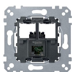 Механізм комп'ютерної розетки RJ-45 cat.5e UTP Merten, MTN4575-0001