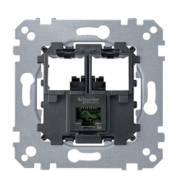 Механізм комп'ютерної розетки RJ-45 cat.5e UTP Merten, MTN4575-0001