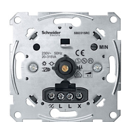 Механізм поворотного світлорегулятора Schneider Electric Merten Artec/Antik MTN5136-0000 315Вт