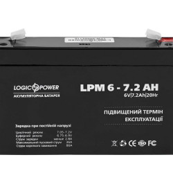Акумулятор AGM LPM 6-7.2 AH