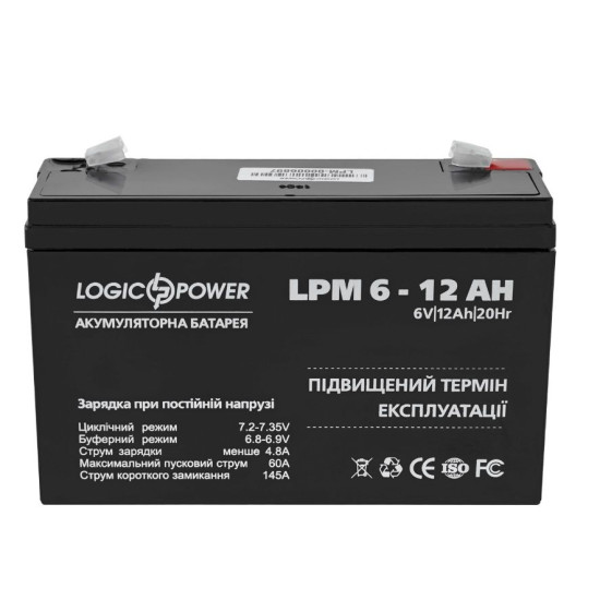 Акумулятор AGM LPM 6-12 AH