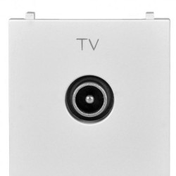 TV розетка ABB Zenit N2250.7 BL 2М (біла)