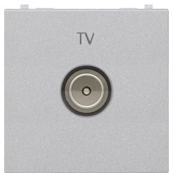 TV розетка ABB Zenit N2250.7 PL 2М (срібло)