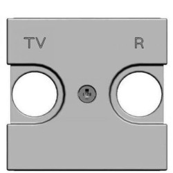 TV+R накладка ABB Zenit N2250.8 PL 2М (срібло)