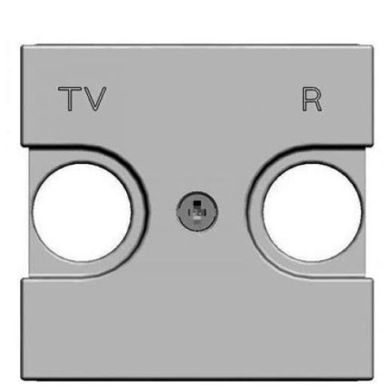 TV+R накладка ABB Zenit N2250.8 PL 2М (срібло)