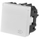 Механізм розетки ABB Zenit N2288.1 BL 2М із заземленням та кришкою (білий)