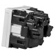 Механізм розетки ABB Zenit N2288.1 BL 2М із заземленням та кришкою (білий)