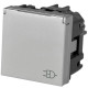 Механізм розетки ABB Zenit N2288.1 PL 2М із заземленням та кришкою (срібло)