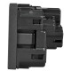 Механізм розетки ABB Zenit N2288 AN 2М із заземленням та захисними шторками (антрацит)