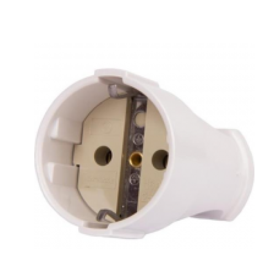 Штепсельне гніздо e.socket.003.16.white E.NEXT