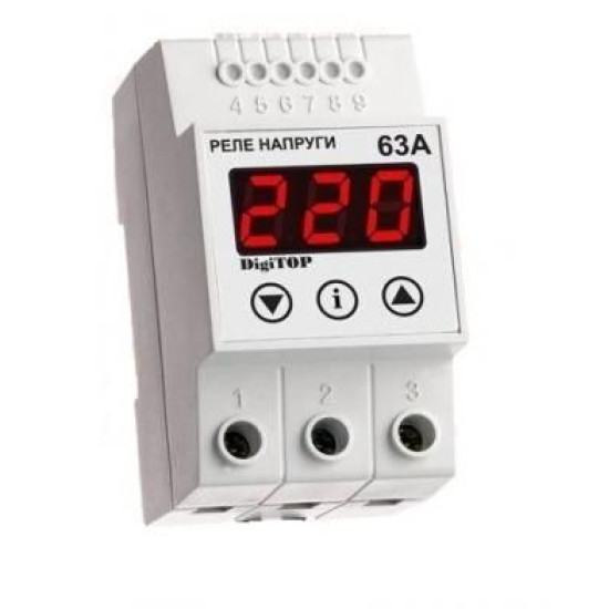 Реле напруги V-protector Vp-63A DigiTOP