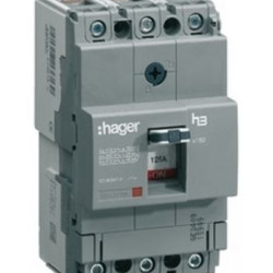 Автомат.вимикач Hager x160, In=160А, 3п, 18kA