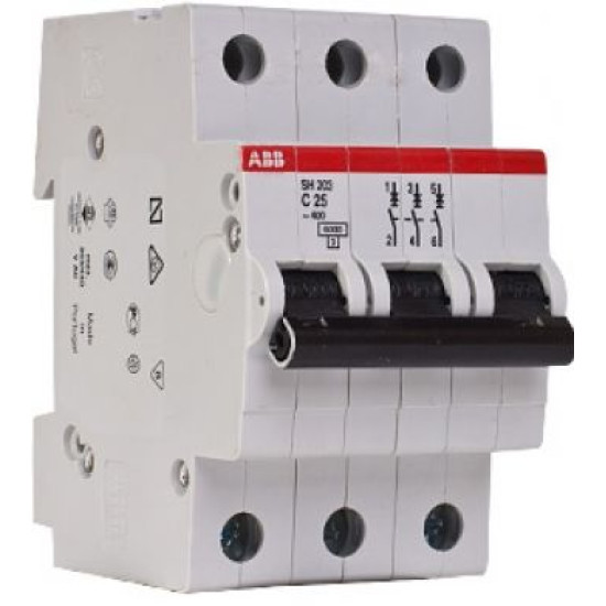 Автовимикач ABB SH203-C10 тип C 10А